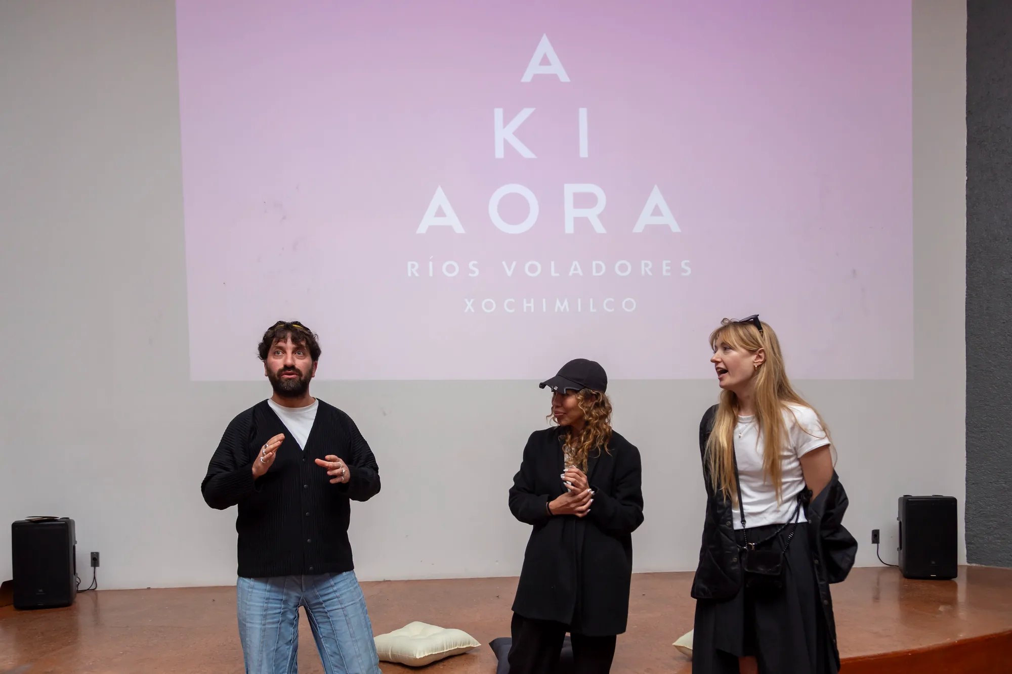 Panel talk introducing Aki Aora 2025 — Ríos Voladores, Xochimilco