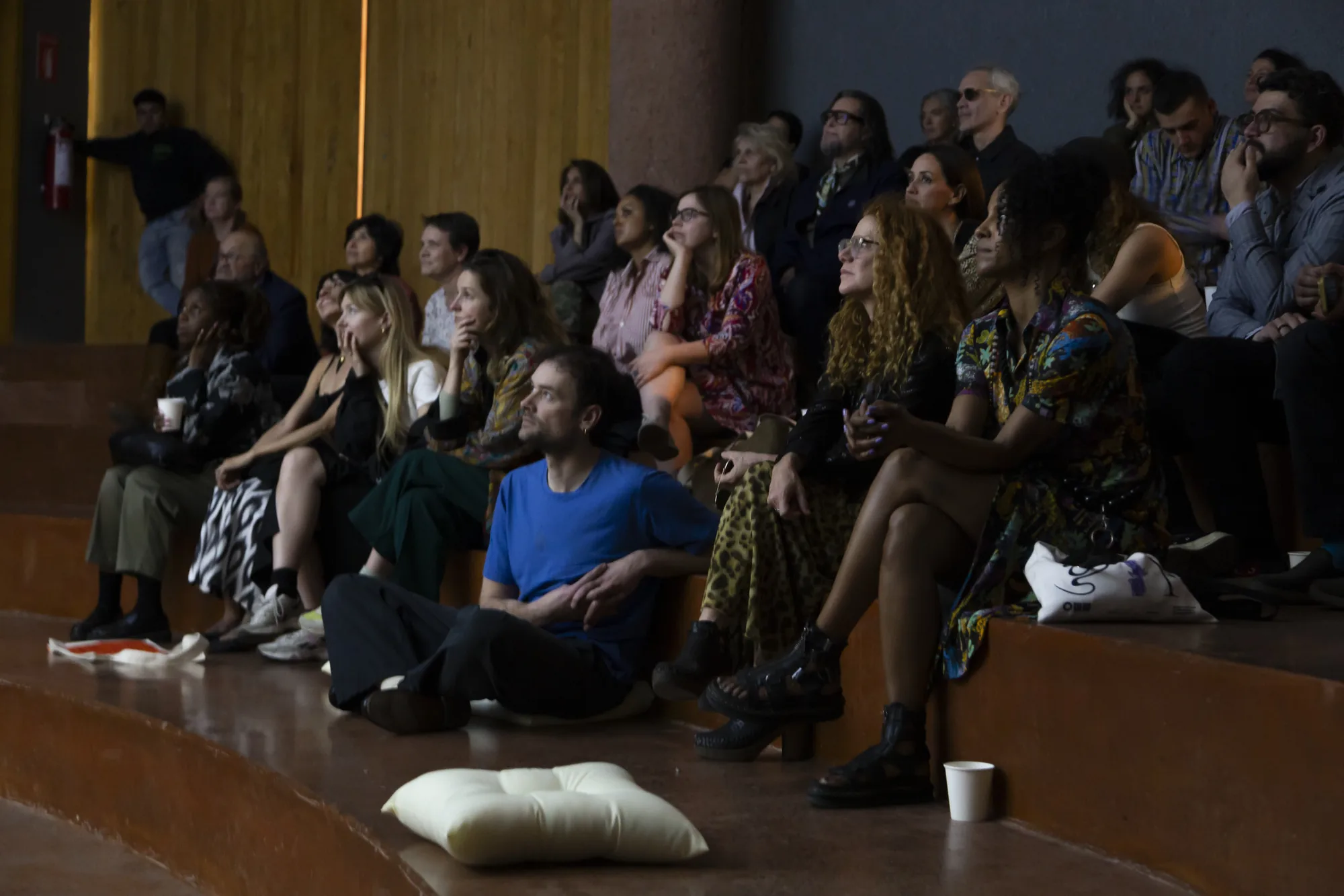 Audience watching a screening at Aki Aora 2025