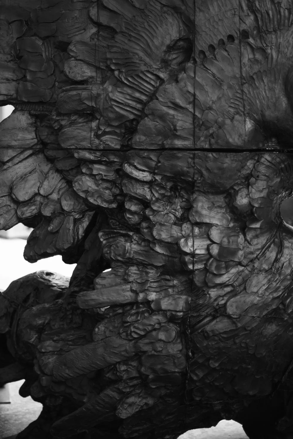 Javier Marín sculpture texture in bronze