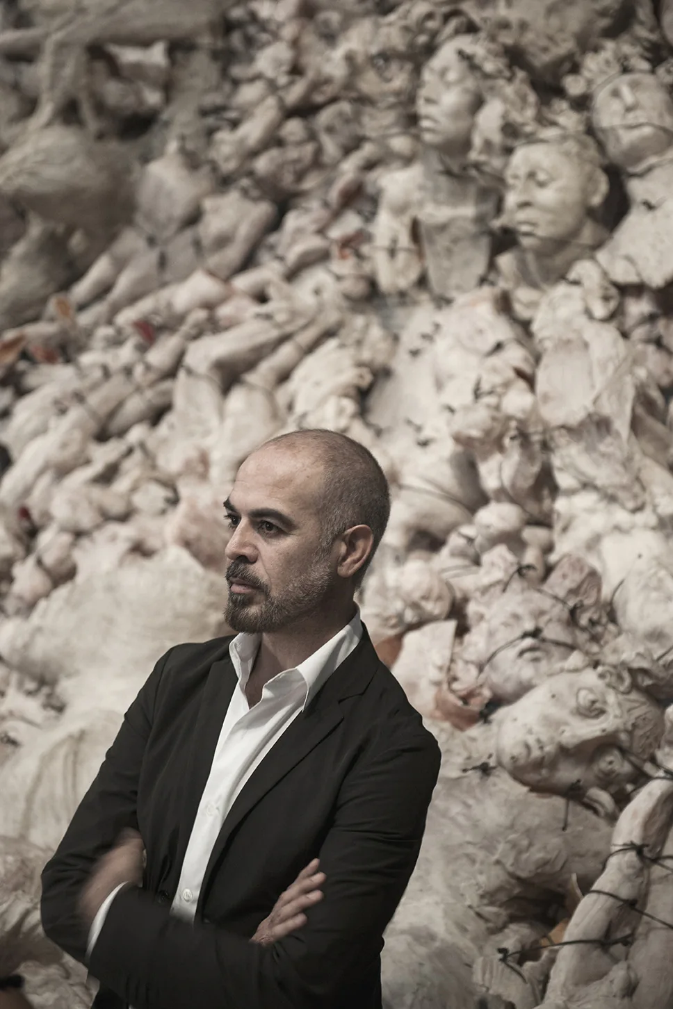 Portrait of Javier Marín in his studio