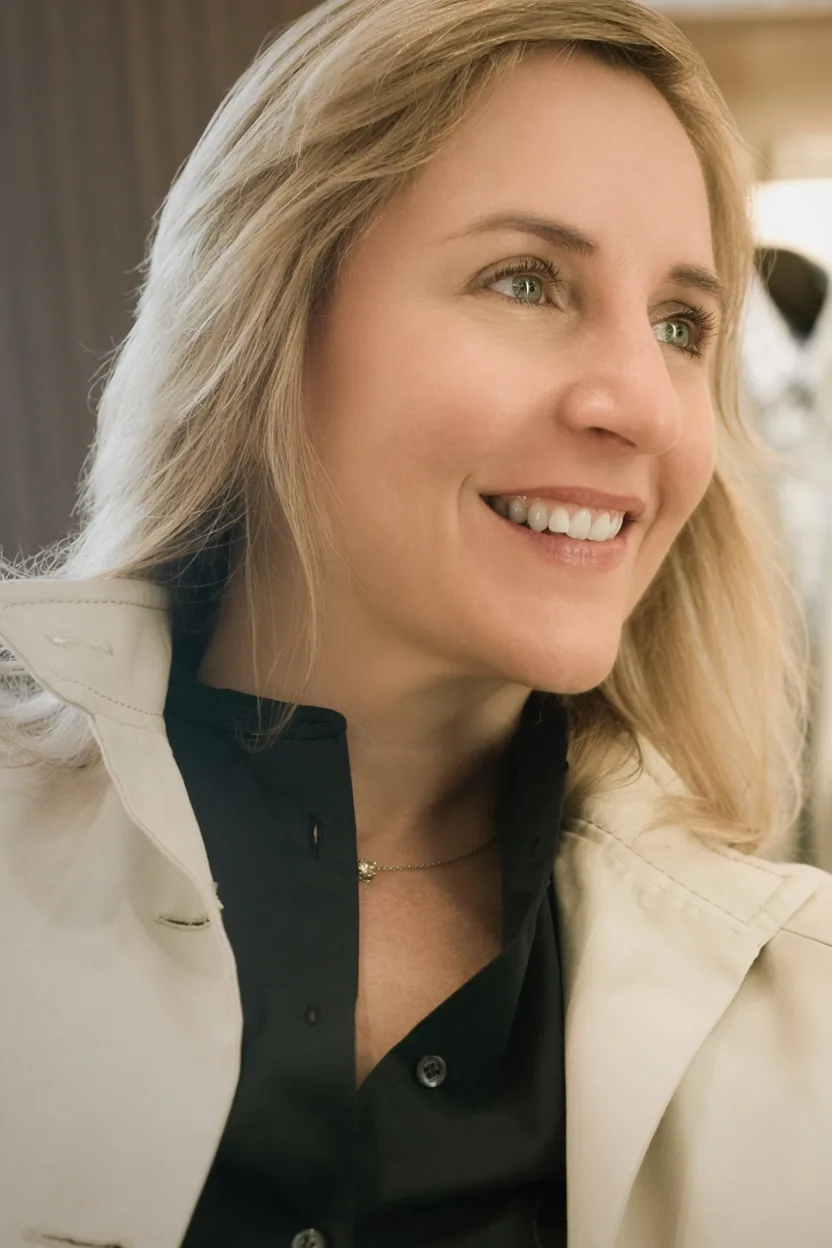 Portrait — smiling woman