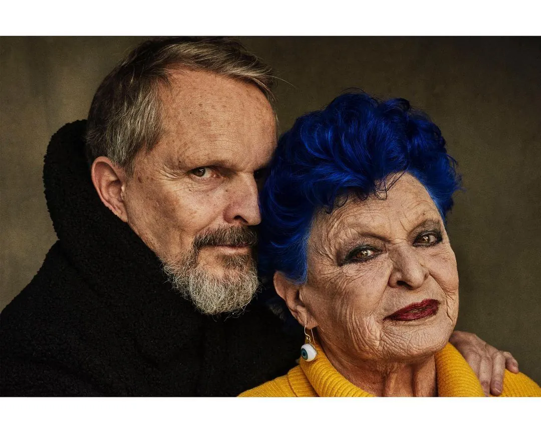 Portrait of Miguel Bosé and Lucía Bosé