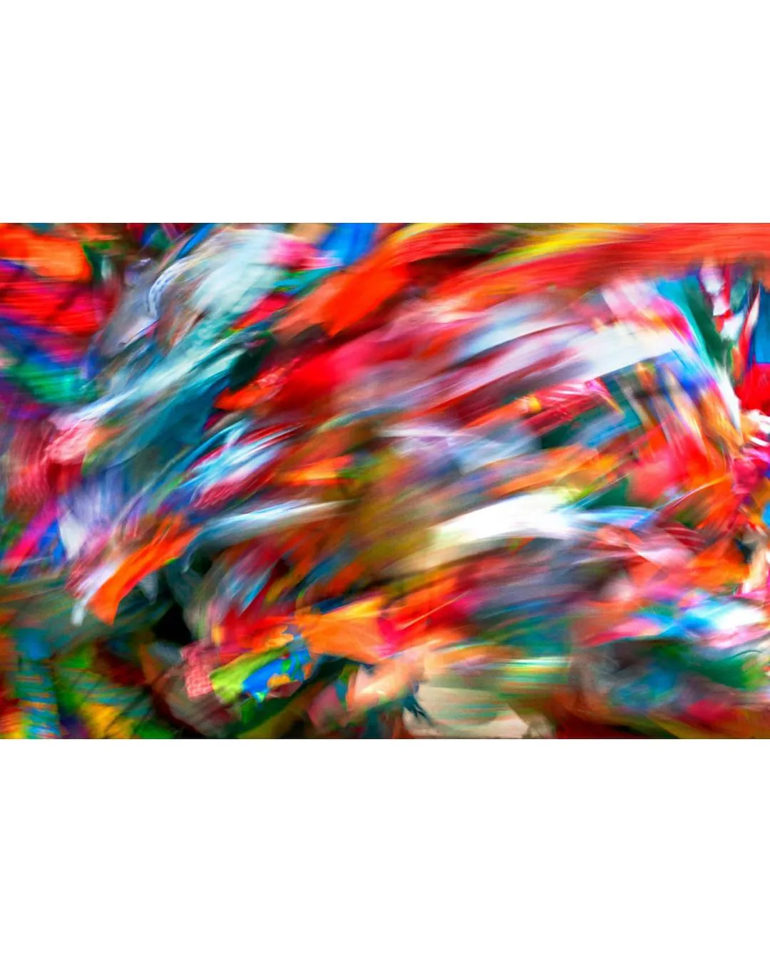 Color motion abstract in red